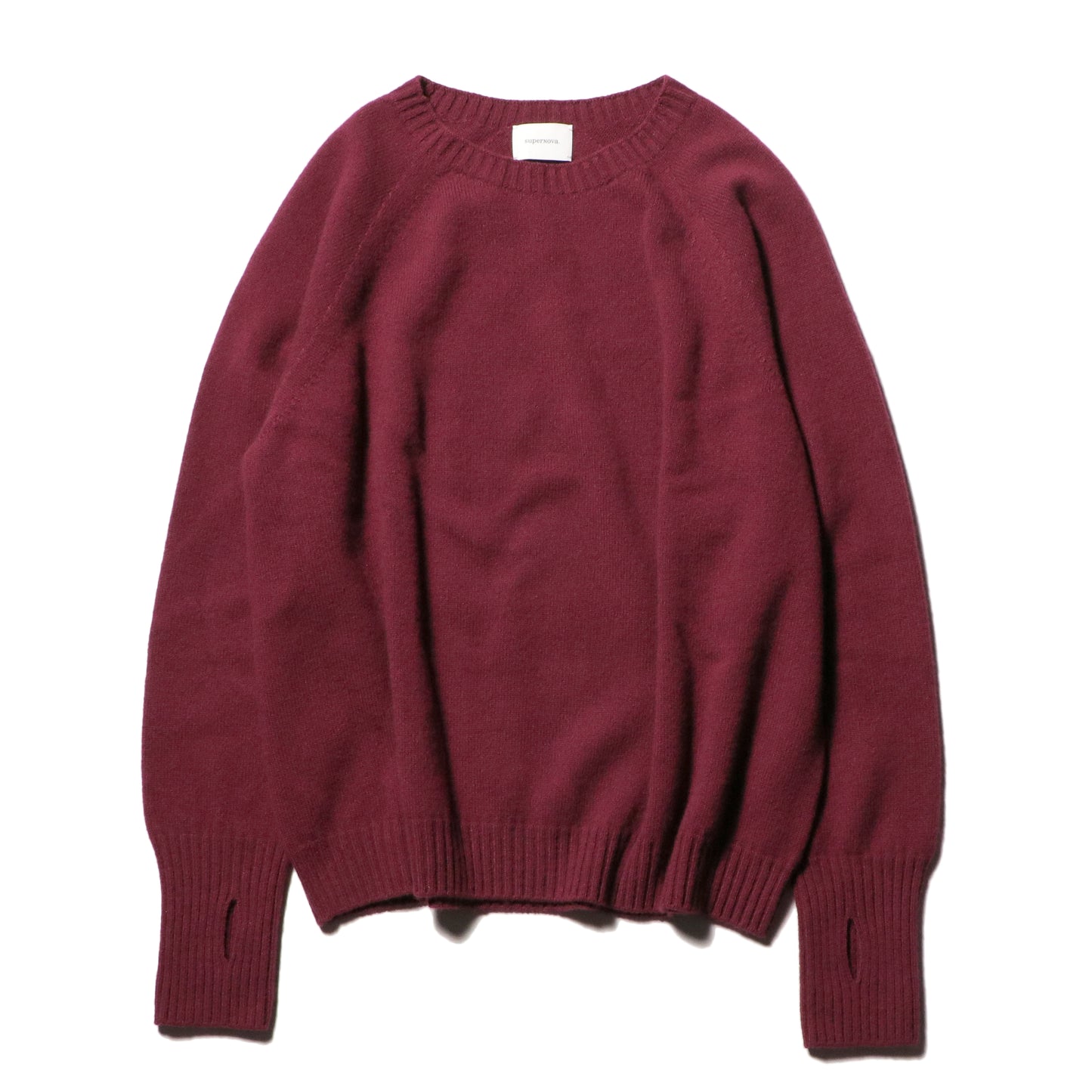 Seamless knit sweater - Wool & cashmere & silk / Red