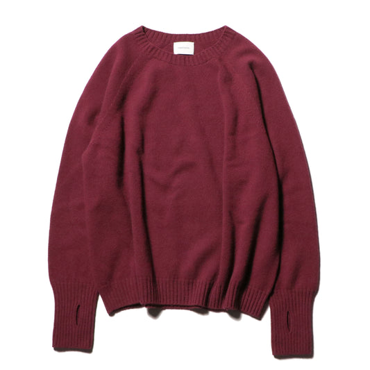 Seamless knit sweater - Wool & cashmere & silk / Red