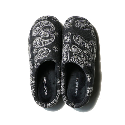 SUBU x superNova. - Bandana jacquard sandal / Black