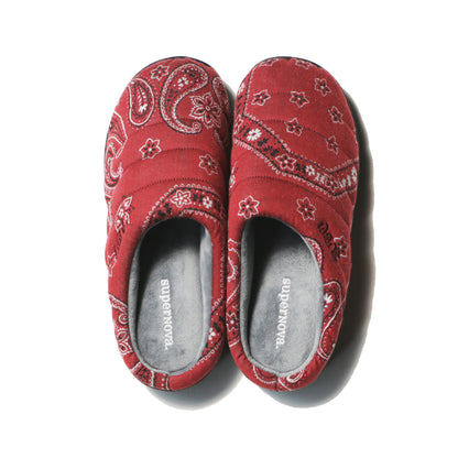 SUBU x superNova. - Bandana jacquard sandal / Red