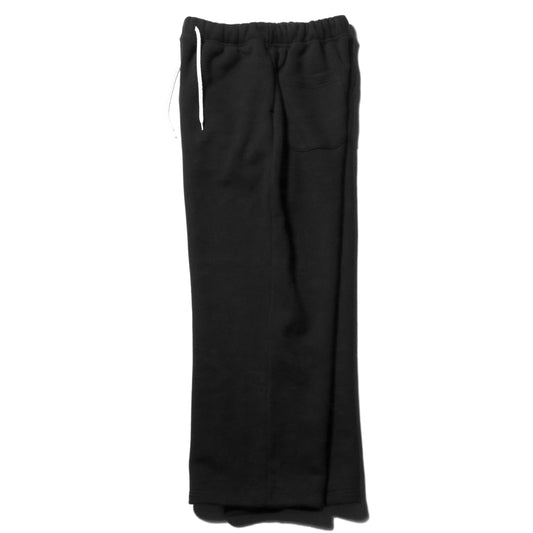Wide sweat pant / Black