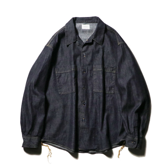 Denim big shirt - One wash  / Indigo