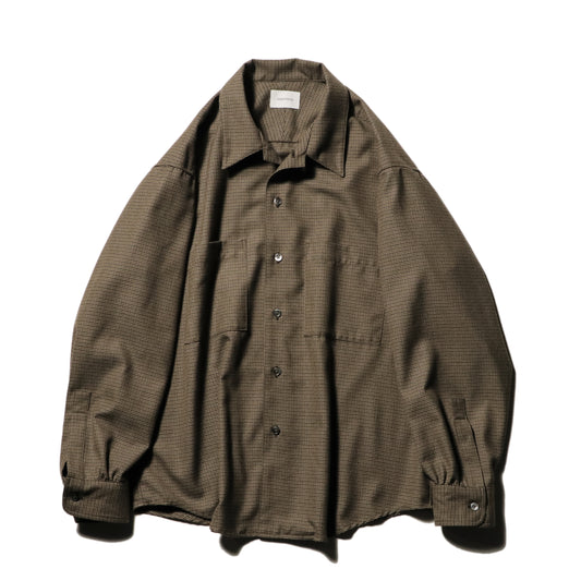 Split yoke big shirt - Gun club check / Brown