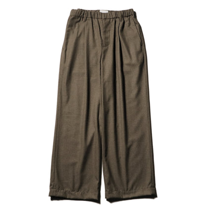Wide easy pants - Gun club check / Brown