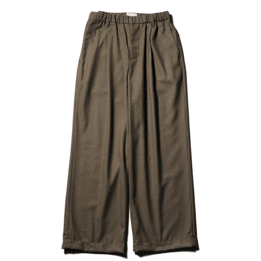 Wide easy pants - Gun club check / Brown