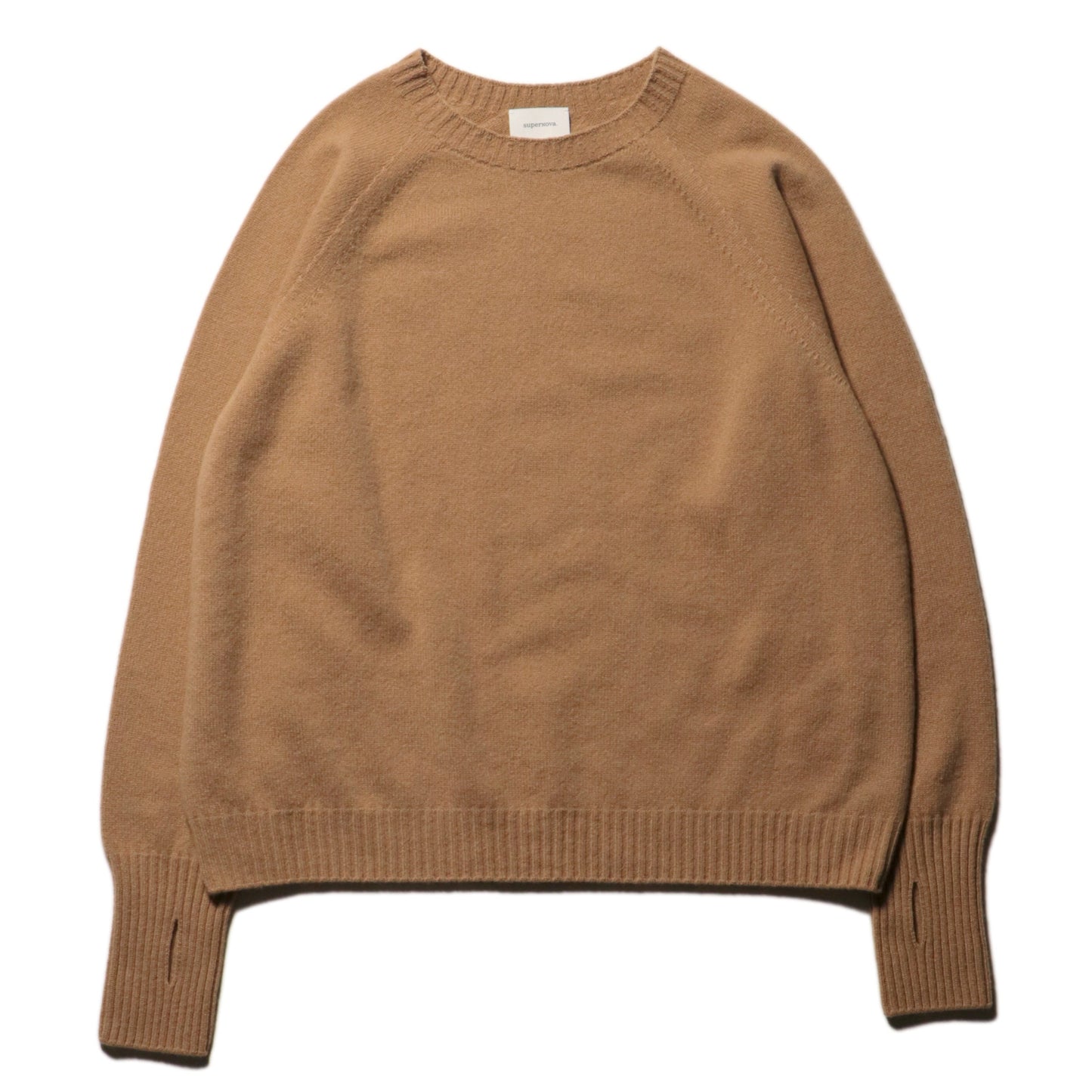 Wholegarment knit sweater - Wool & cashmere & silk / Camel