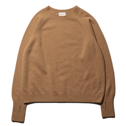Wholegarment knit sweater - Wool & cashmere & silk / Camel