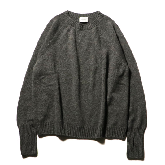 Seamless knit sweater -  100% cashmere / Black