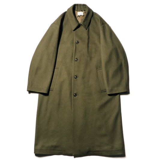 Bal collar coat - Melton / Olive