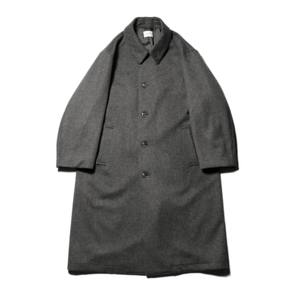 Bal collar coat - Melton / Charcoal