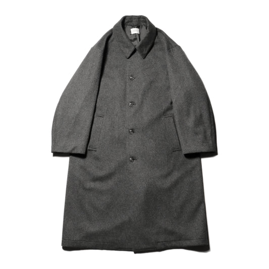 Bal collar coat - Melton / Charcoal