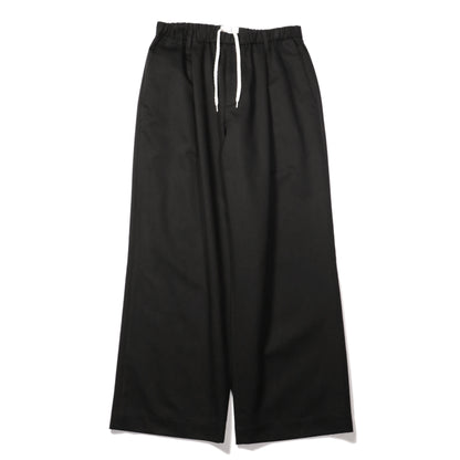 Wide easy pants - Lyocell chino / Black