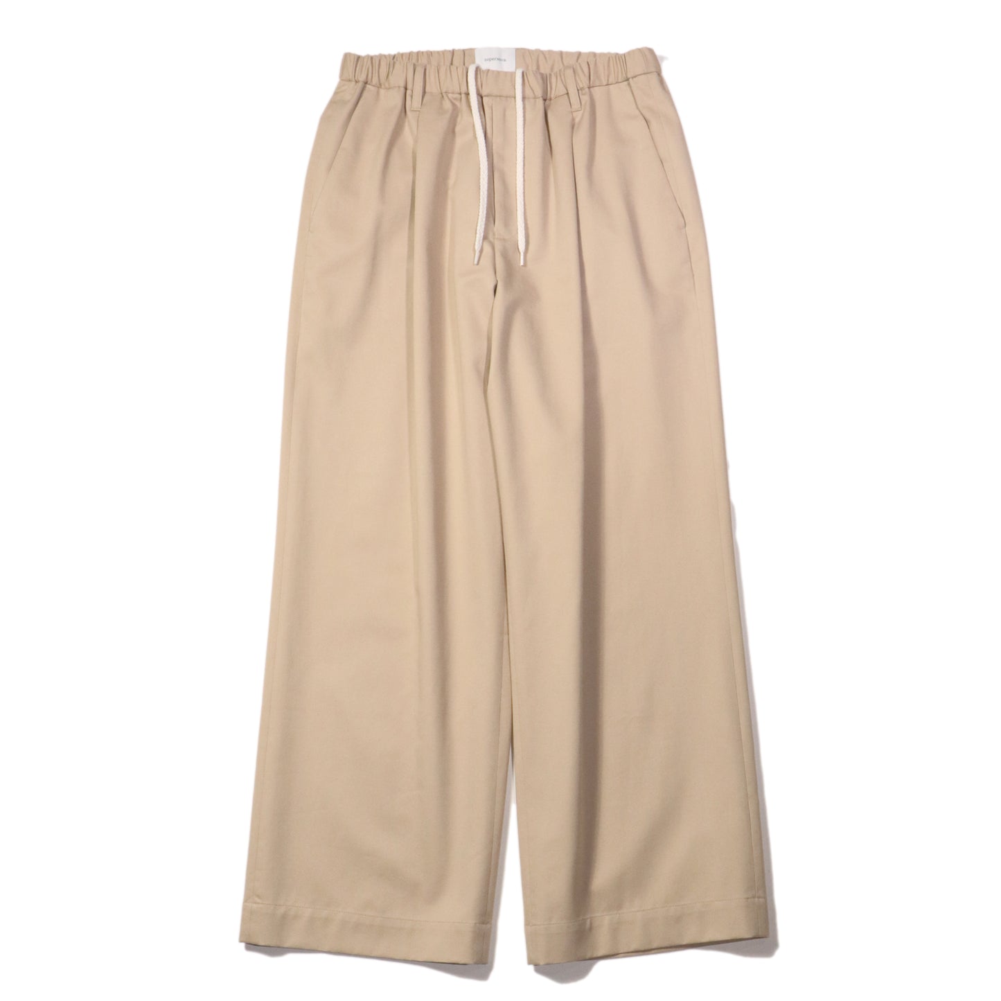 Wide easy pants - Lyocell chino / Beige