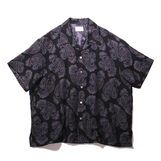 Aloha shirt - Sprinkled paisley jacquard / Black