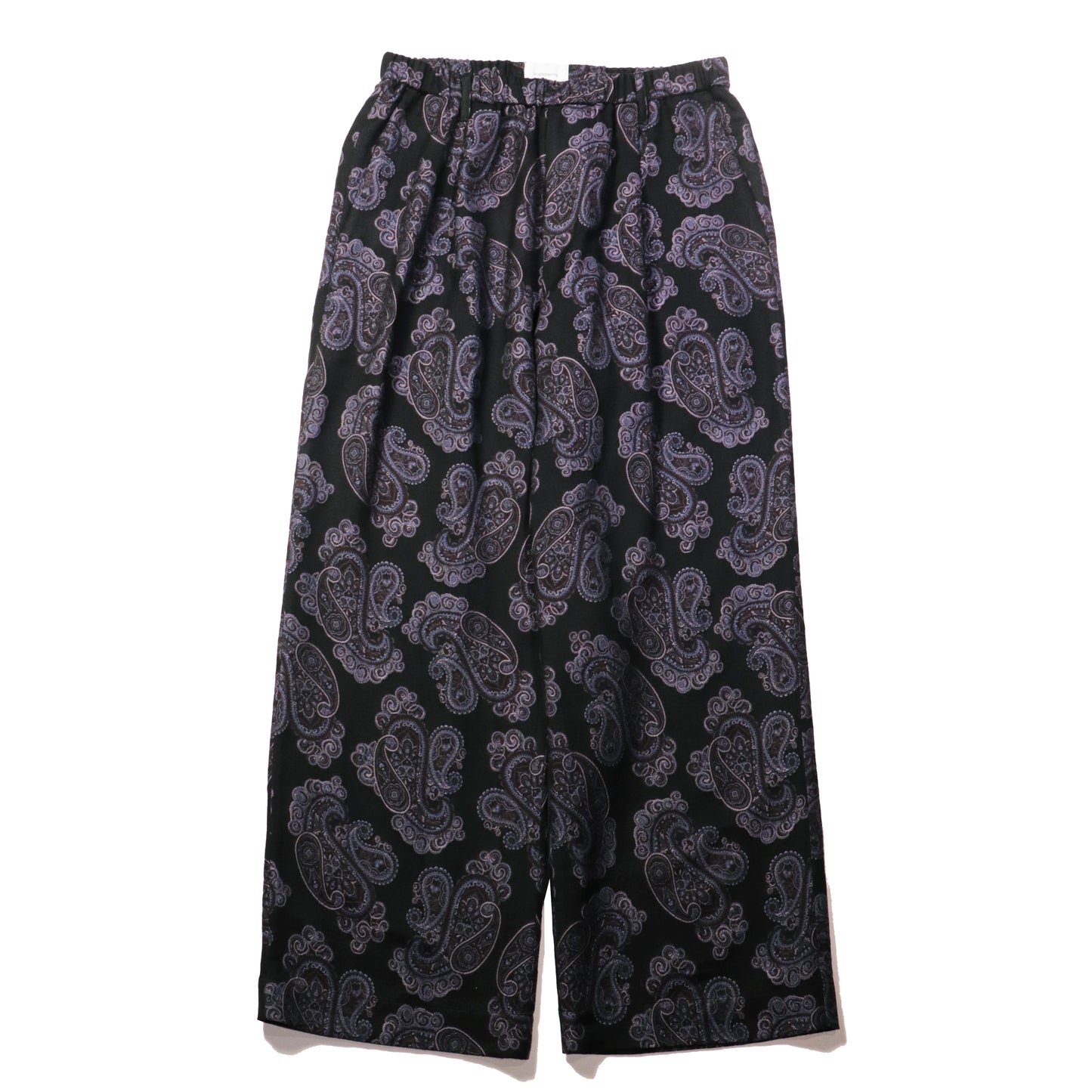 Wide easy pants - Sprinkled paisley jacquard / Black