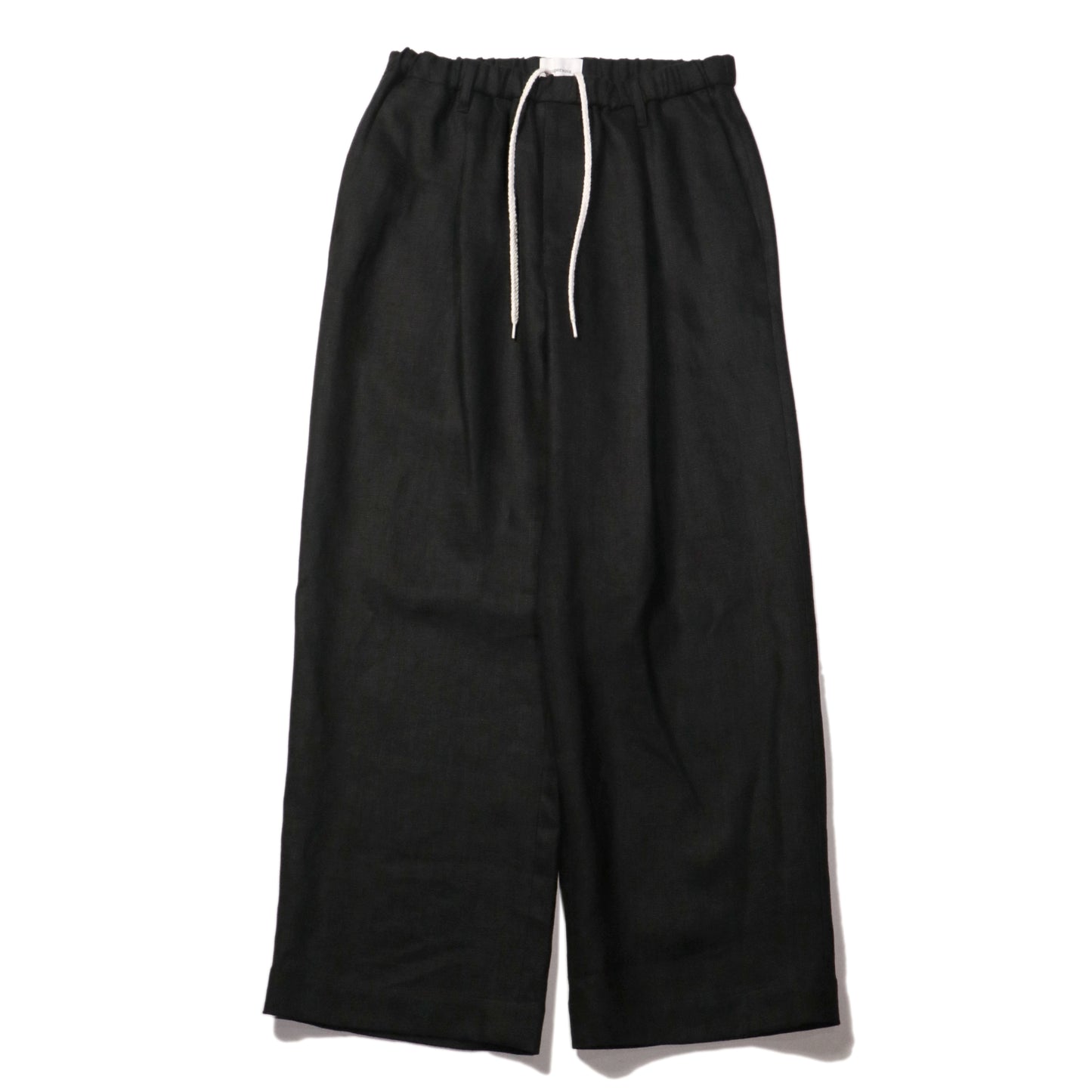 Wide easy pants - Linen / Black