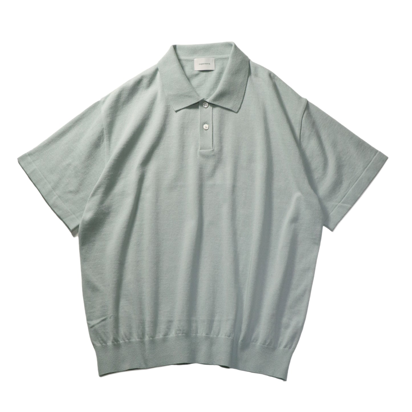 Knit polo - Cotton linen / Mint