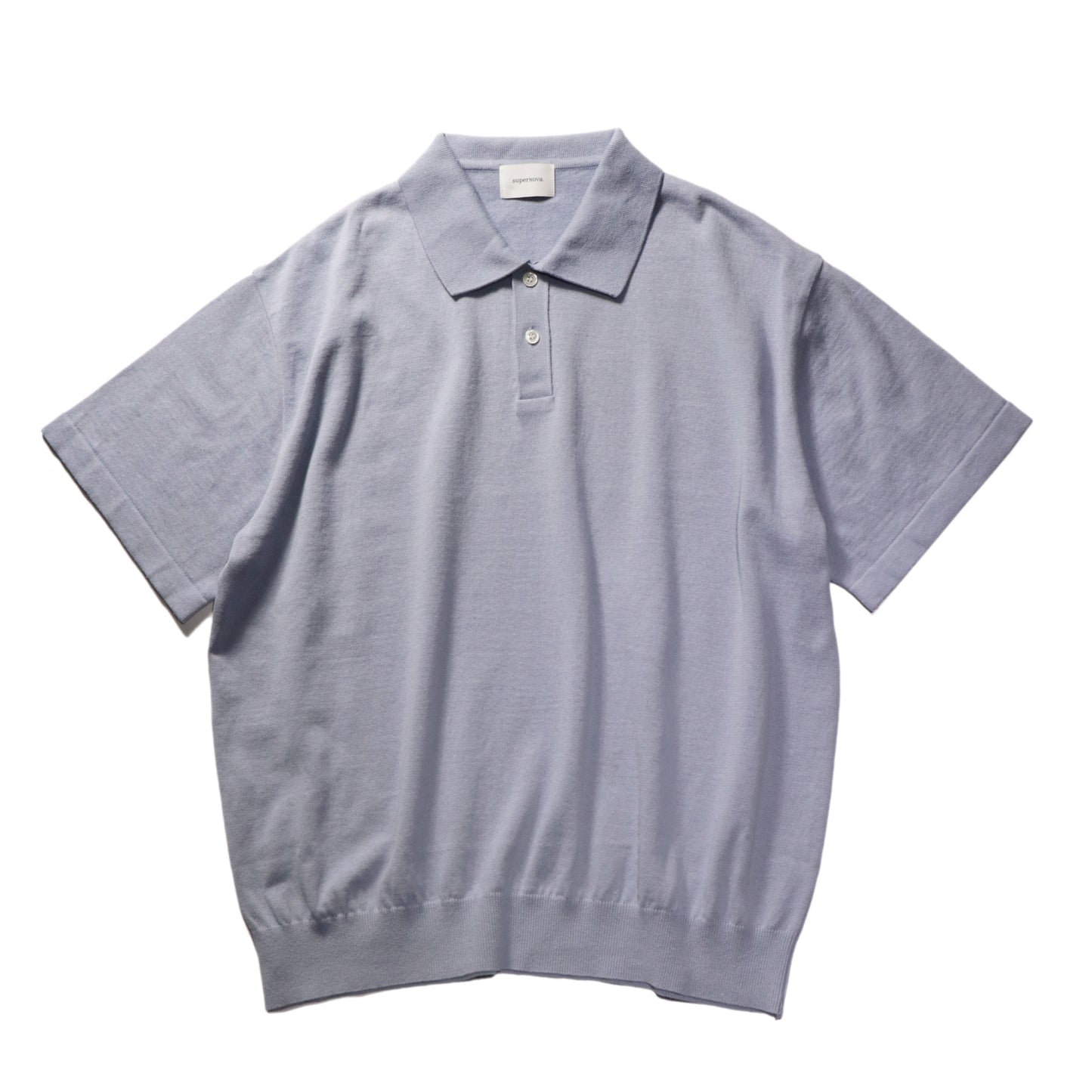 Knit polo - Cotton linen / Lavender