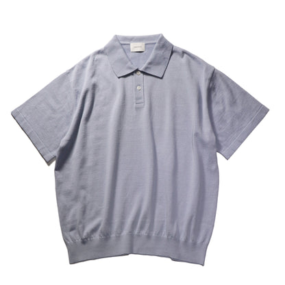 Knit polo - Cotton linen / Lavender