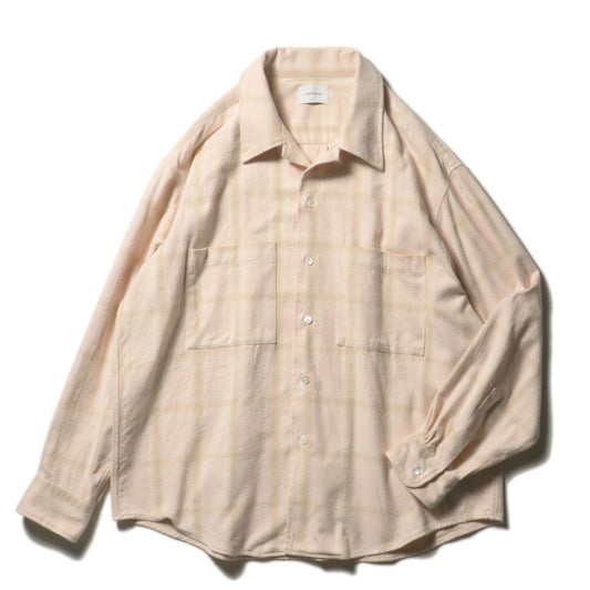 9月中旬発送予定 Ombre Check Flannel Shirt / Pink