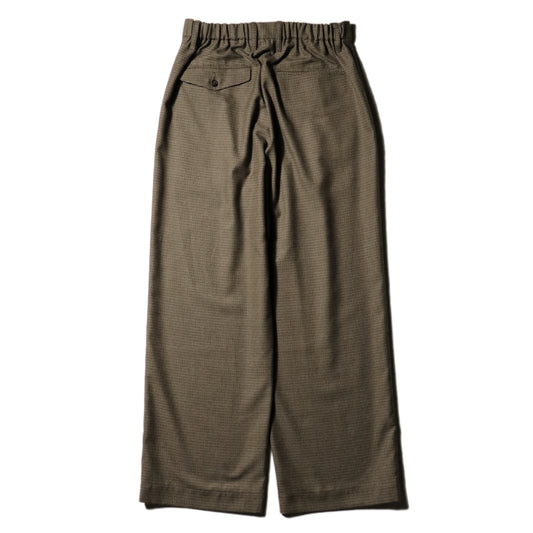 Wide Gun Club Check Utility Trousers / Brown