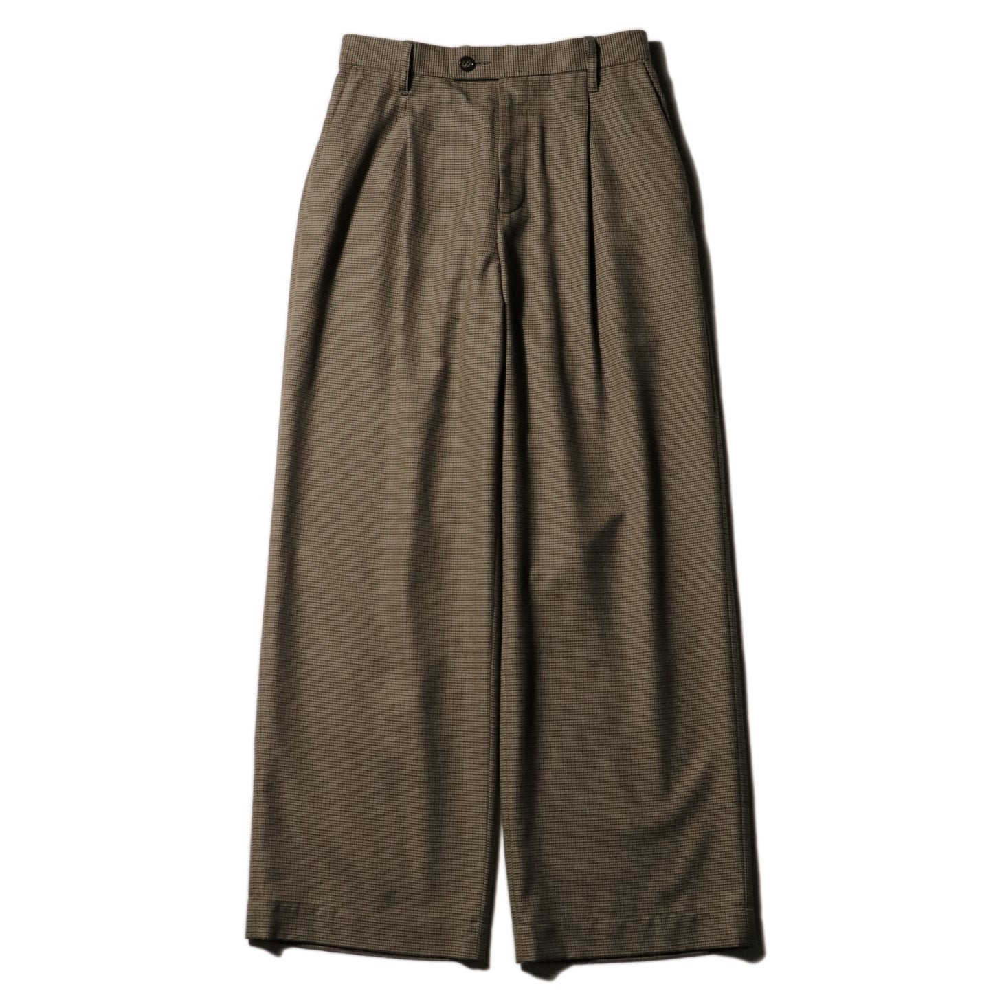 Wide Gun Club Check Utility Trousers / Brown