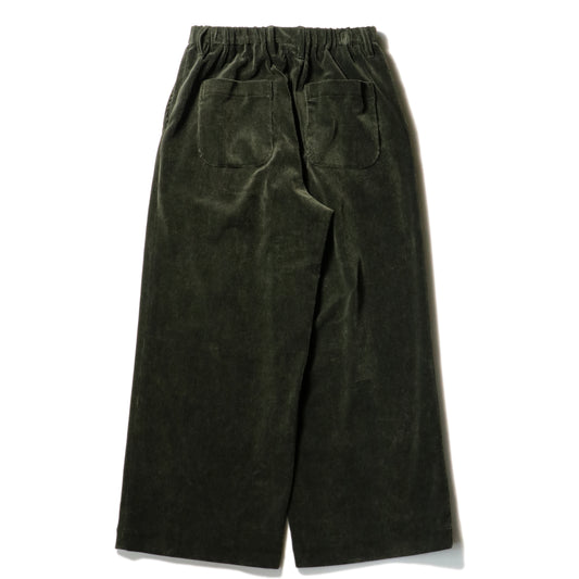 Corduroy Baggy Utility Trousers / Green
