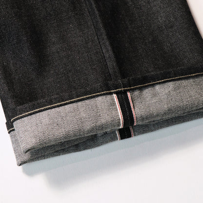 Wide selvedge jeans - Rigid denim / Black