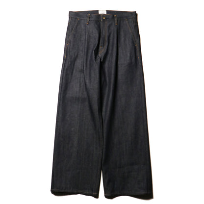 Wide selvedge jeans - Rigid denim / Indigo