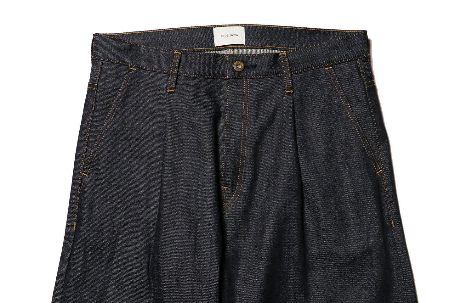 Wide selvedge jeans - Rigid denim / Indigo
