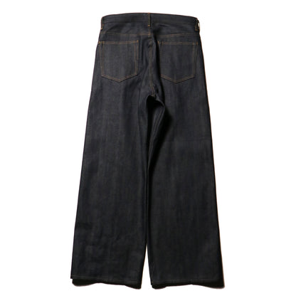 Wide selvedge jeans - Rigid denim / Indigo