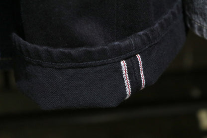 Wide selvedge jeans - One wash / Black x Black