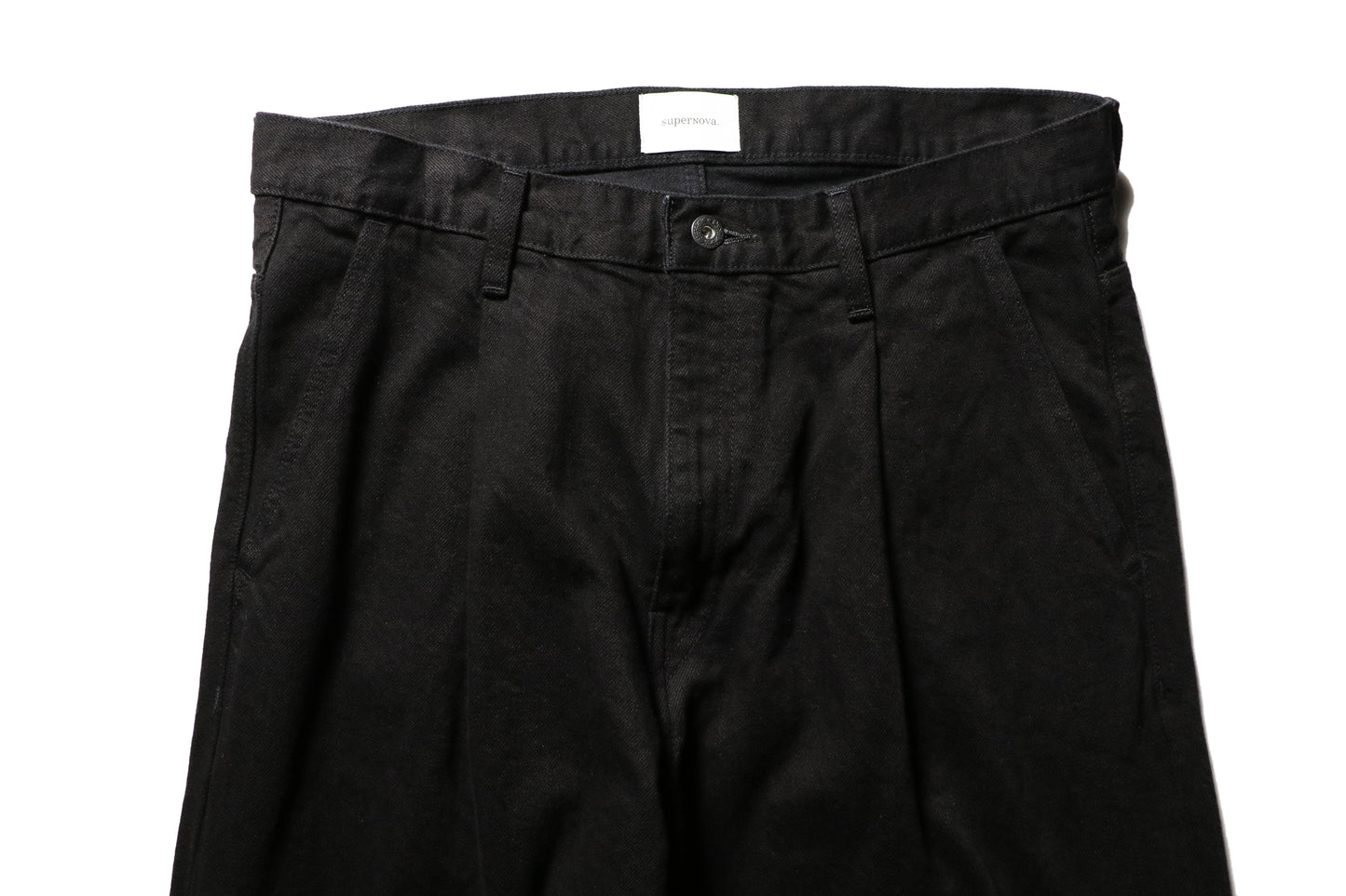 Wide selvedge jeans - One wash / Black x Black