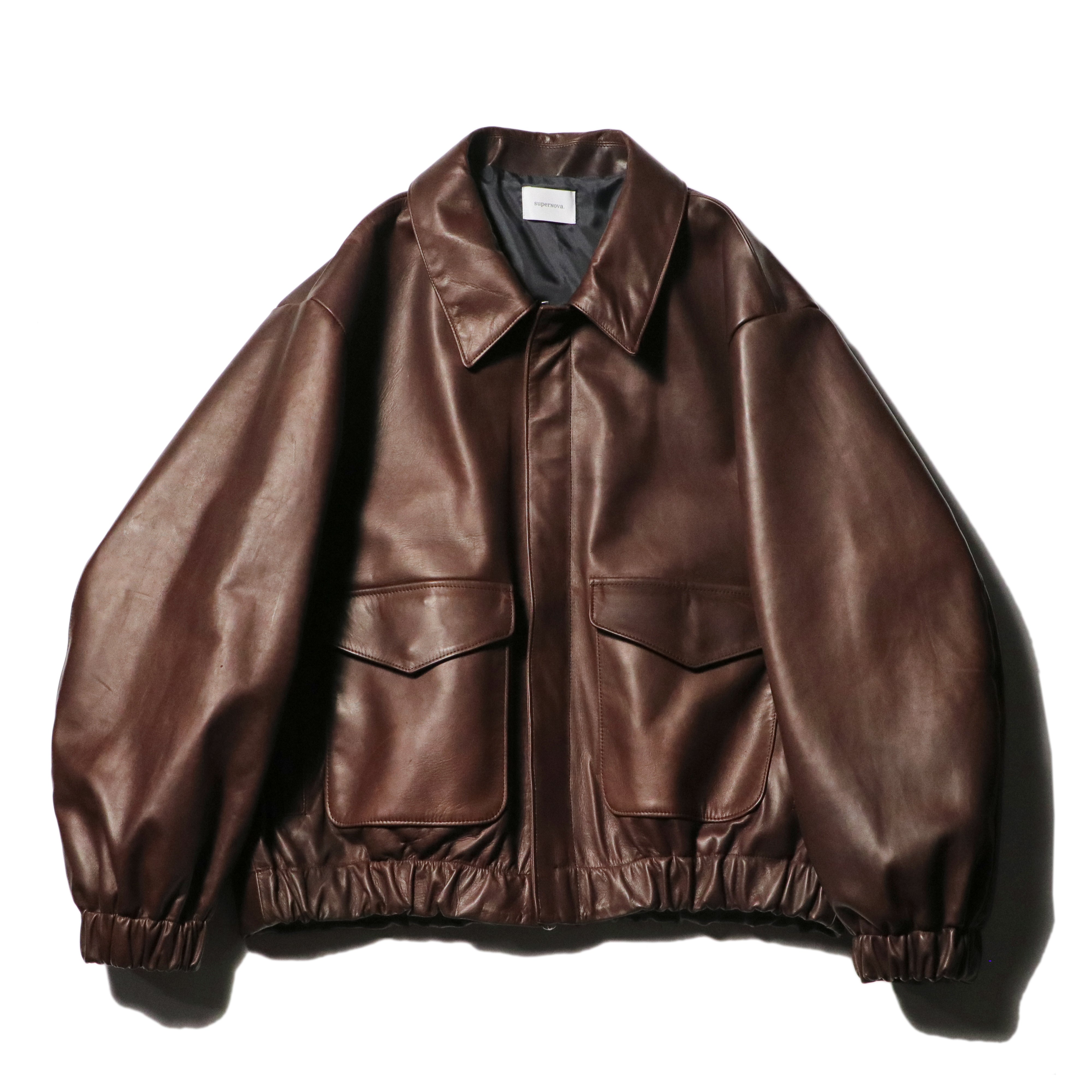 ジャケット・アウター superNova. Leather jacket-Horse hide Leather flight jacket - Horsehide/ Brown - superNova. online store